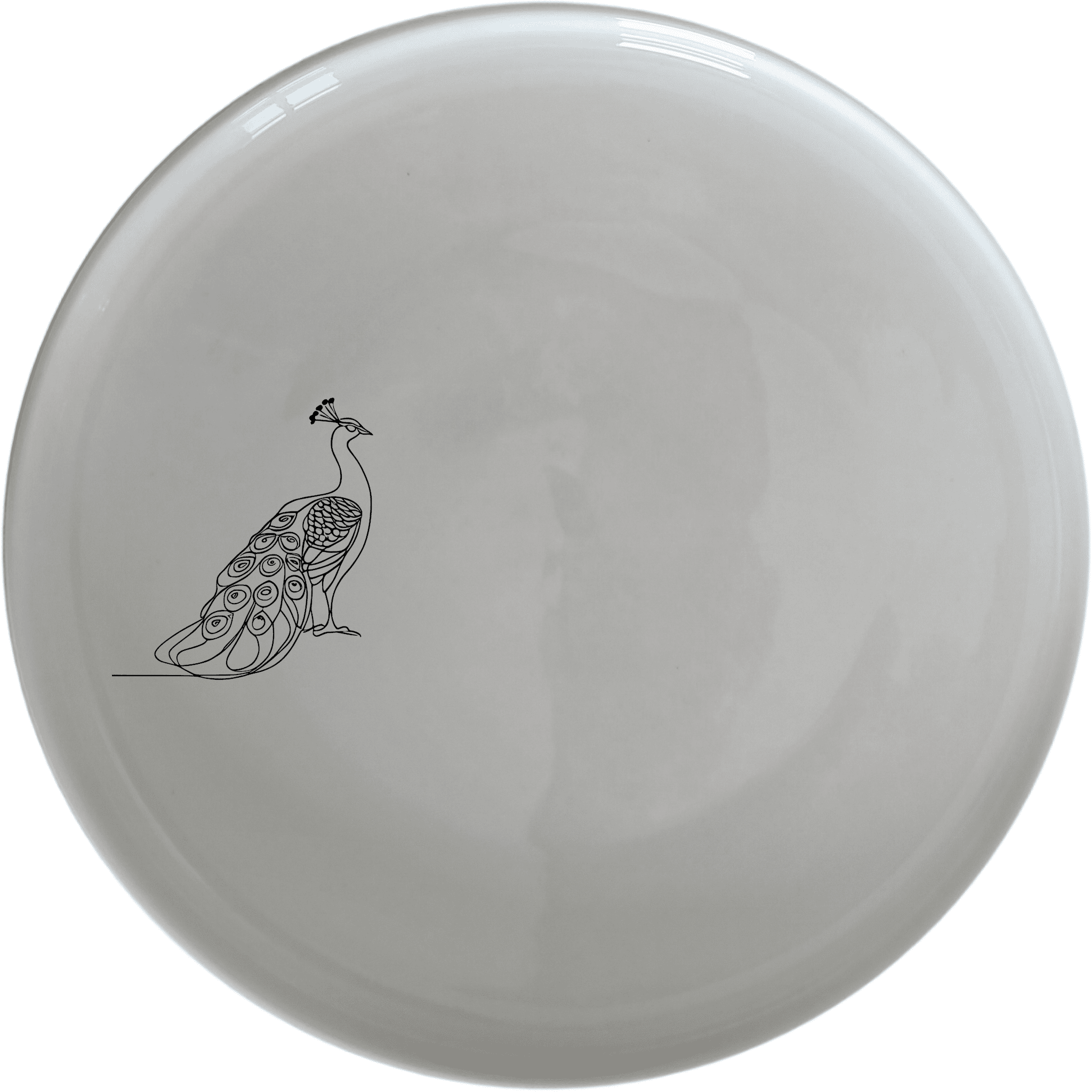 The Male Peacock Dinner Plate Set of 4 features a striking silhouette design, perfect for elevating any dining experience.