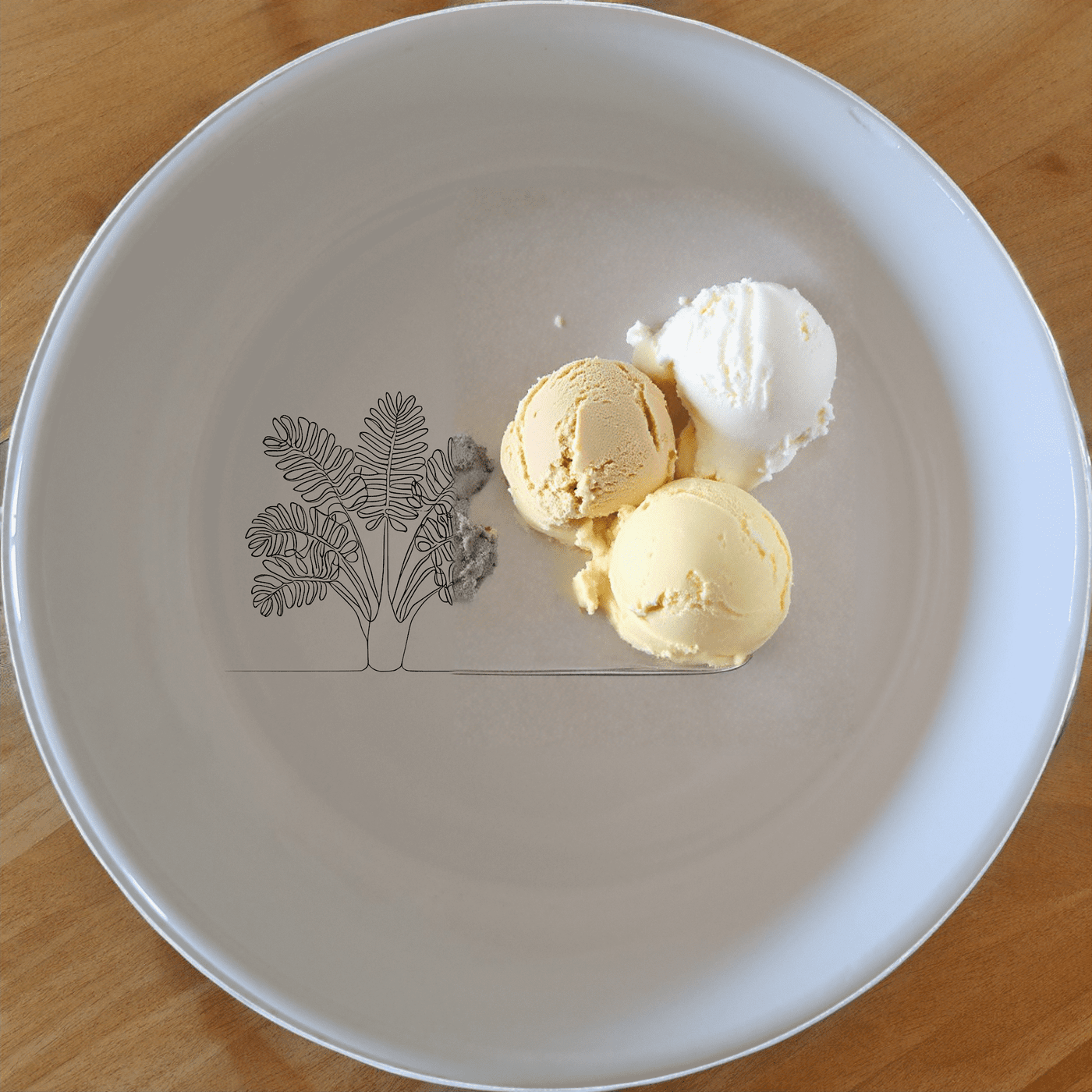 The Maximalism Cycads Bowl Set of 4 brings a touch of nature to your dining table with its elegant, minimalist design featuring cycad illustrations.