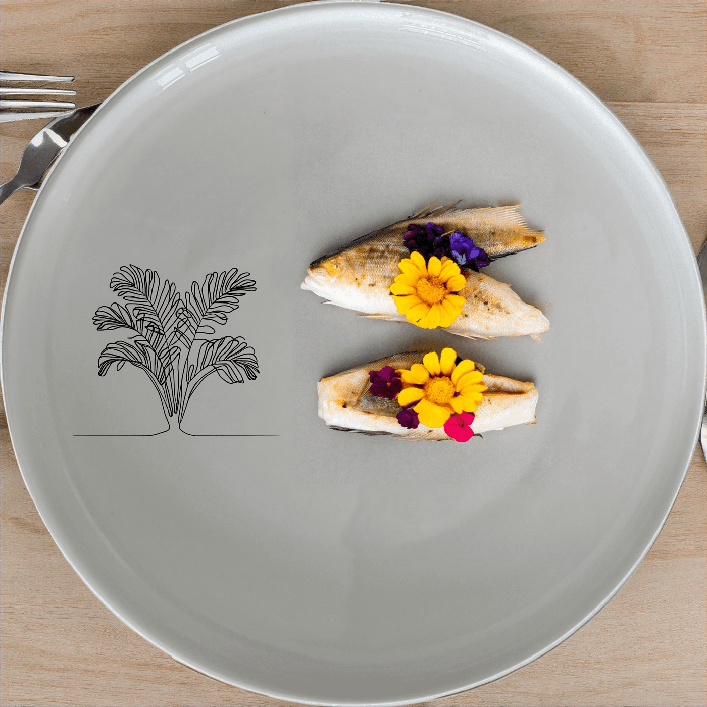 The Maximalism Cycads Dinner Plate Set of 4 features a striking design perfect for modern dining. Crafted from durable ceramic, these plates are both microwave and dishwasher safe, making them ideal for everyday use.