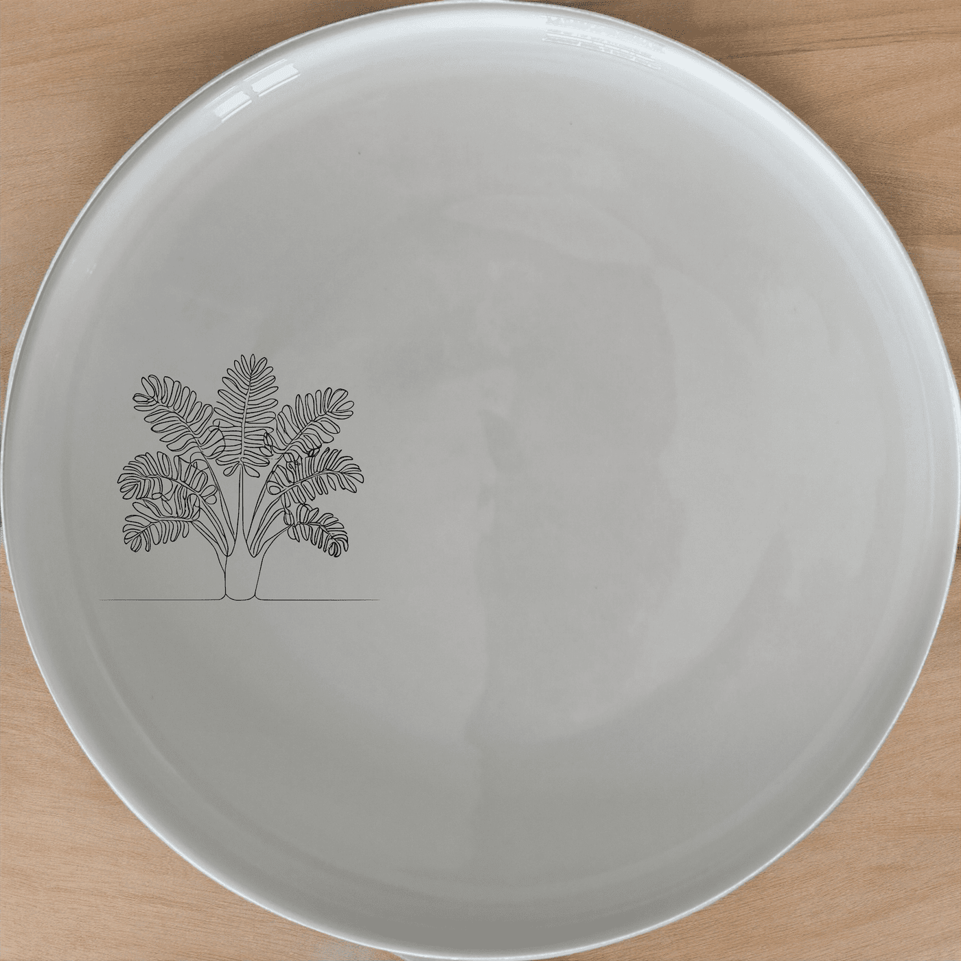 Maximalism Cycads Side Plate Set of 4 brings bold, artistic flair to your table with striking botanical designs.