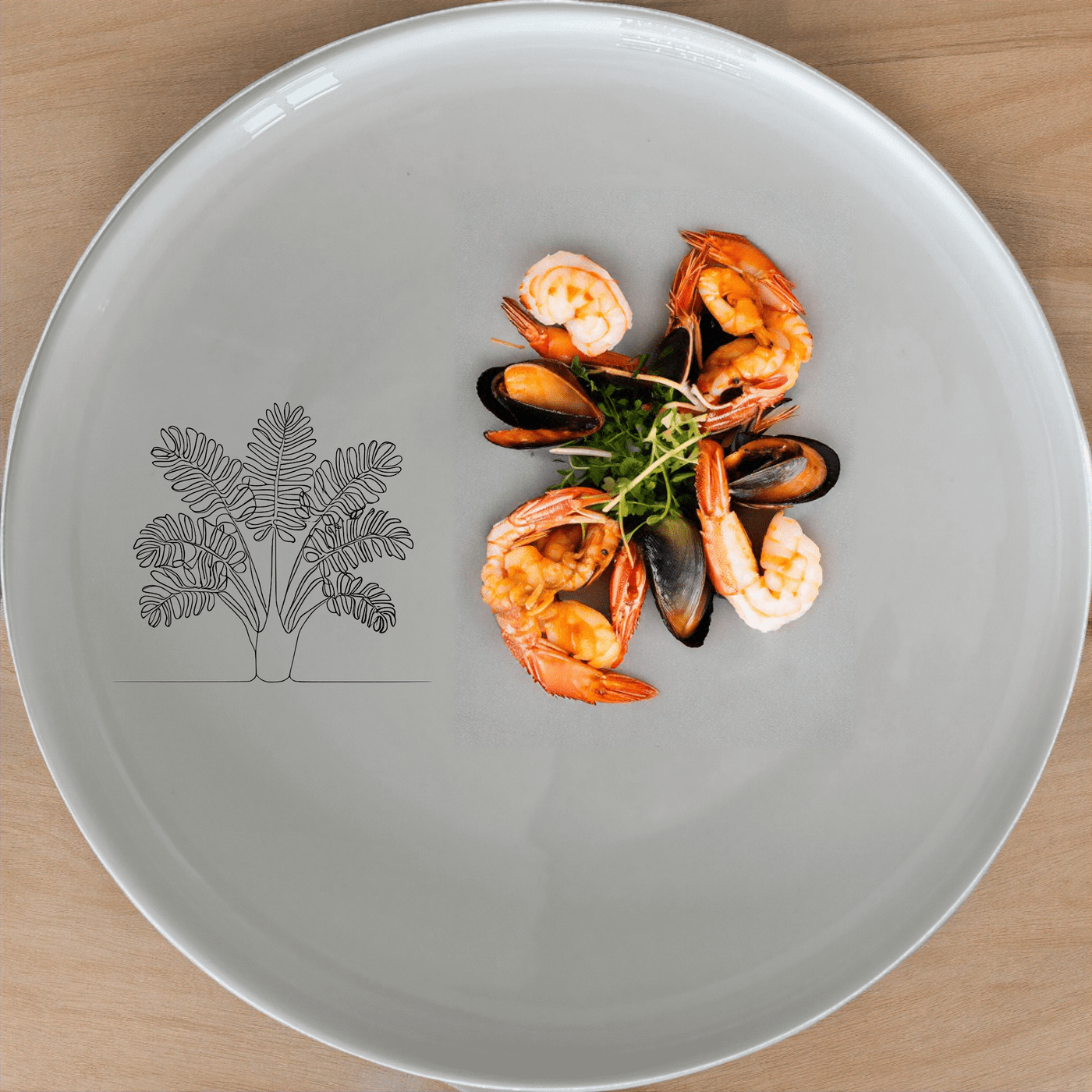 Maximalism Cycads Side Plate Set of 4 brings bold, artistic flair to your table with striking botanical designs.
