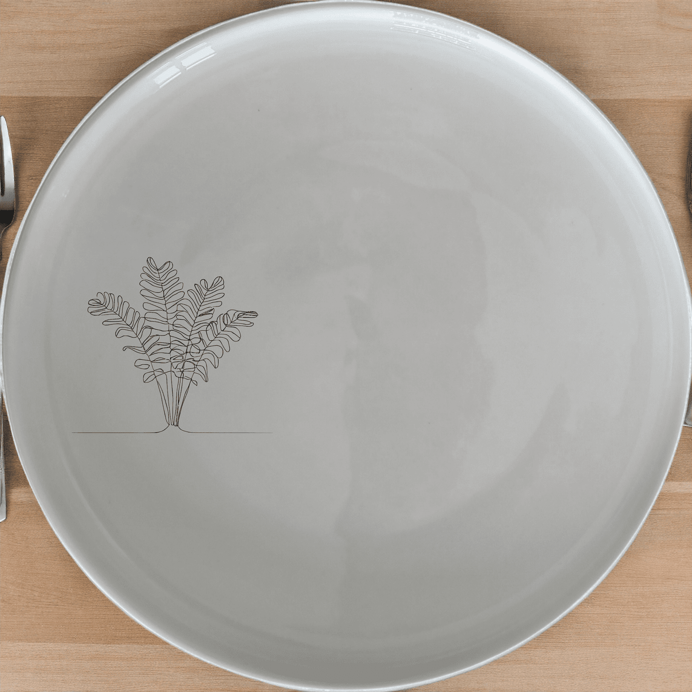 Maximalism Cycads Side Plate Set of 4 brings bold, modern elegance to your table with striking botanical designs.