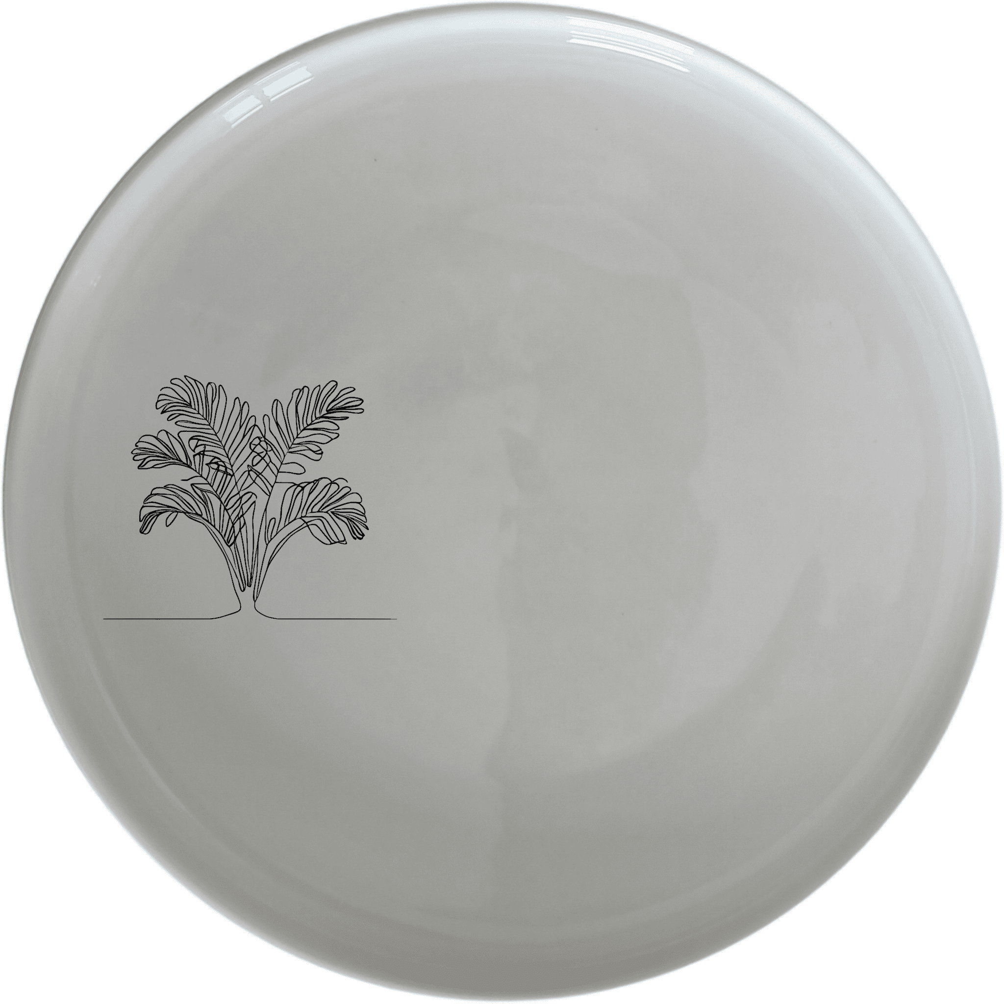 The Maximalism Cycads Side Plate Set of 4 brings artistic flair to your dining table with its sleek, modern design and abstract botanical illustration.