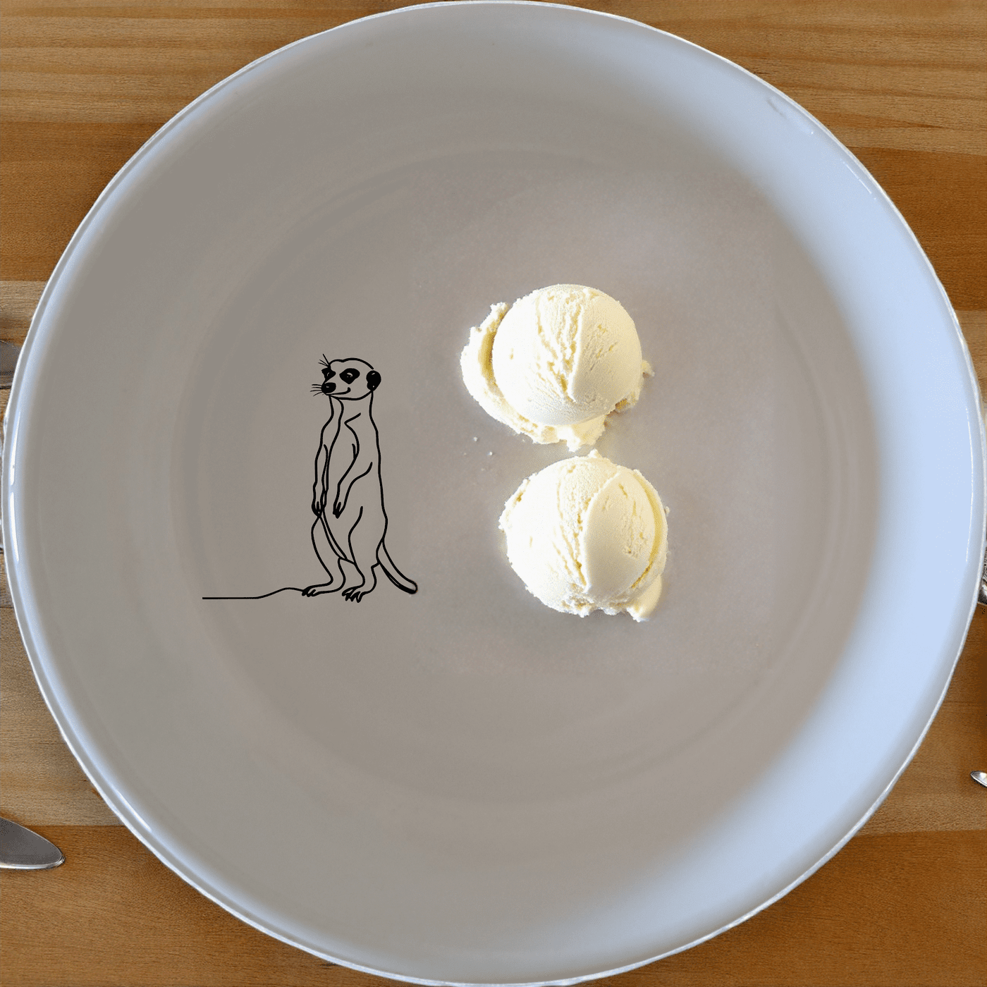 Meerkat Standing Hind Legs Bowl Set of 4 adds a whimsical touch to your dining experience with charming animal illustrations.