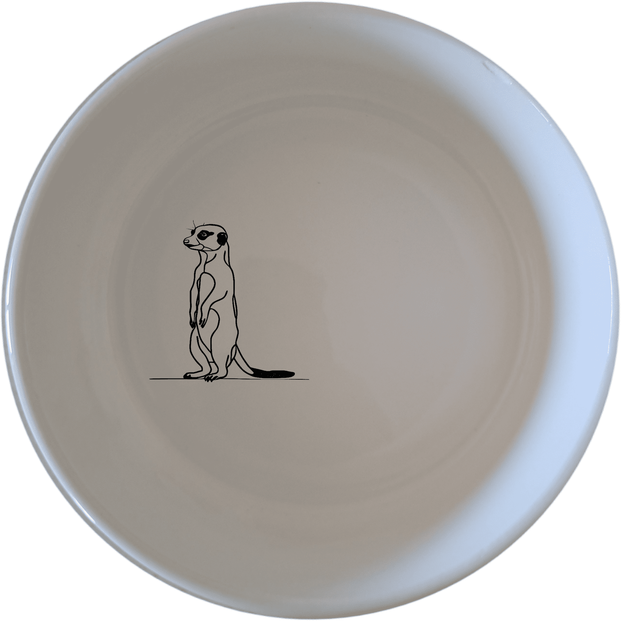 The Meerkat Standing Hind Legs Bowl Set of 4 adds a whimsical touch to your table setting with its charming design.