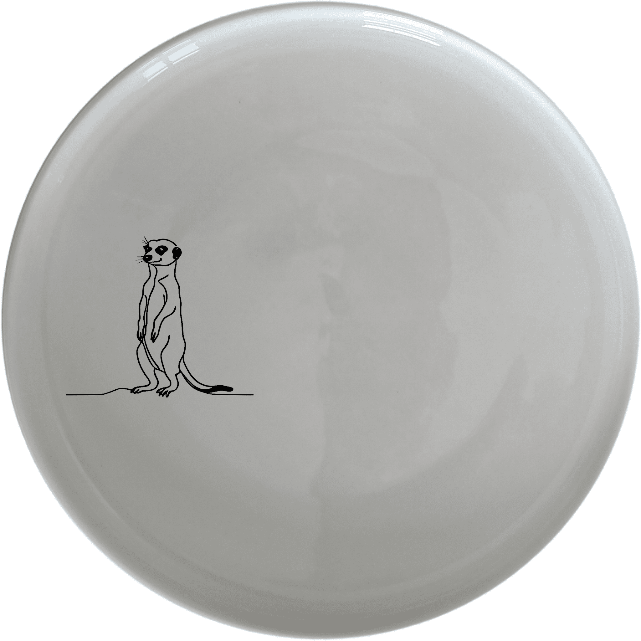 Meerkat Standing Dinner Plate Set of 4 is a charming addition to any dinnerware collection, featuring a minimalist design that adds a touch of whimsy to your table setting.