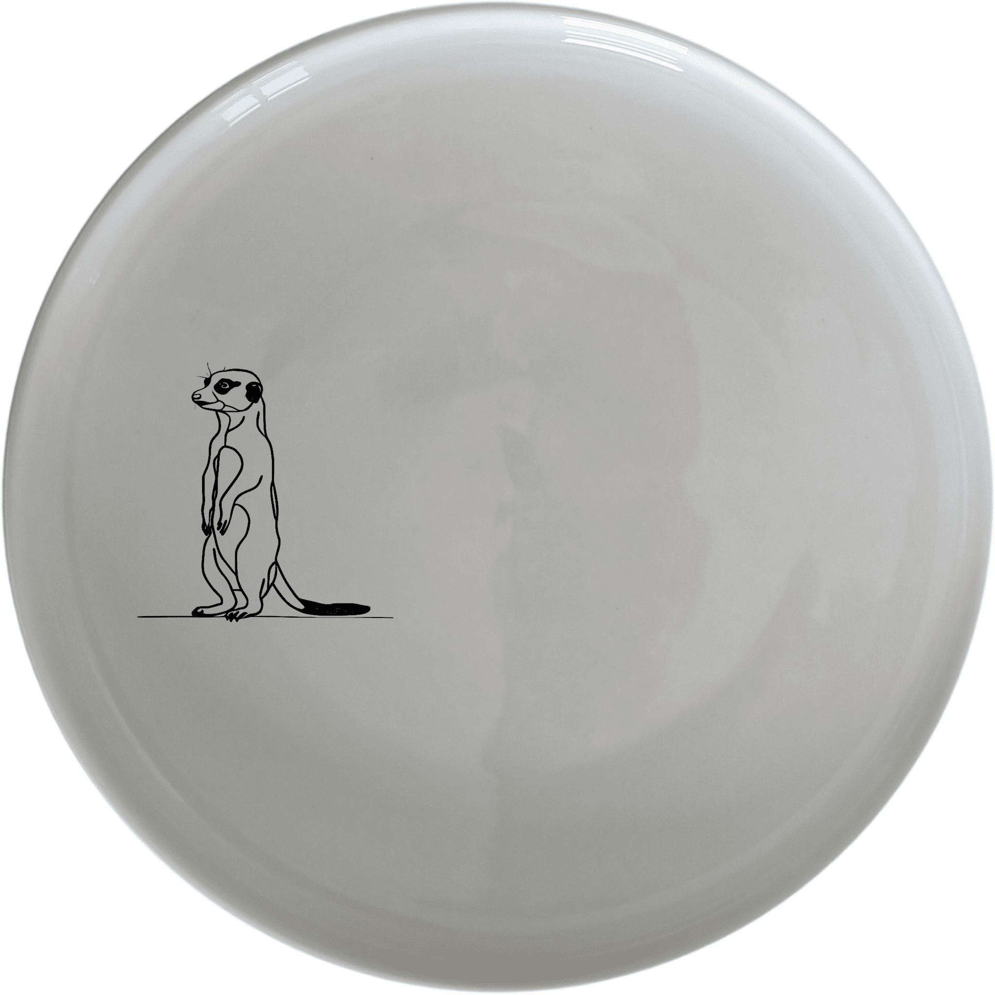 The Standing Meerkat Side Plate Set of 4 adds a whimsical touch to your dining table with its charming design.