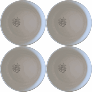 Monstera Deliciosa Bowl Set of 4 offers a stylish and modern touch to your dining experience with its elegant design and versatile use.