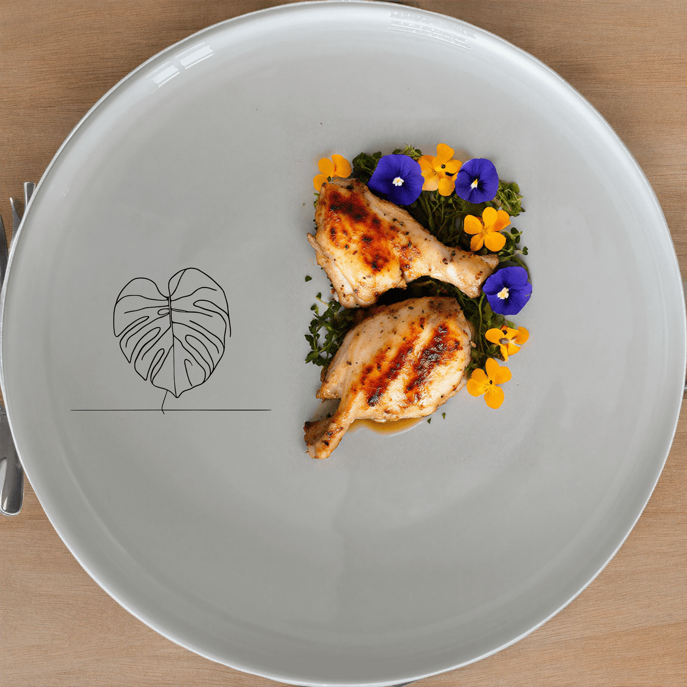 Monstera Leaf Side Plate Set of 4 is a stylish and versatile addition to any dining table, perfect for modern and contemporary interiors.