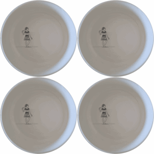 The Ndebele Traditional Pattern Design Bowl Set of 4 features intricate cultural artwork, perfect for adding a touch of heritage to your dining experience.