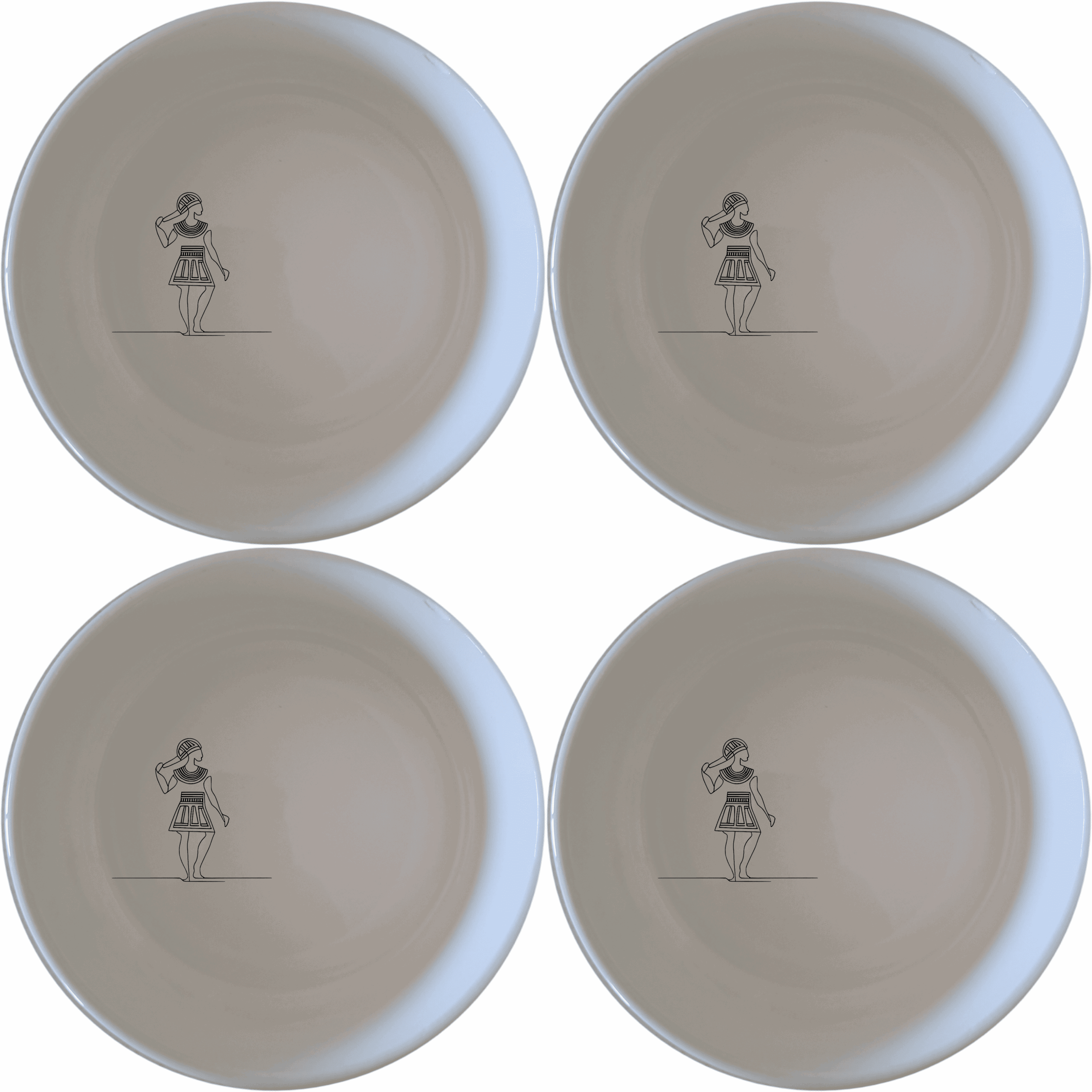 The Ndebele Traditional Pattern Design Bowl Set of 4 features intricate cultural artwork, perfect for adding a touch of heritage to your dining experience.