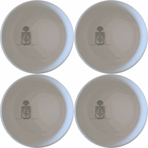 The Ndebele Pattern Design Bowl Set of 4 features traditional African artistry in a modern, stackable ceramic design perfect for everyday use.