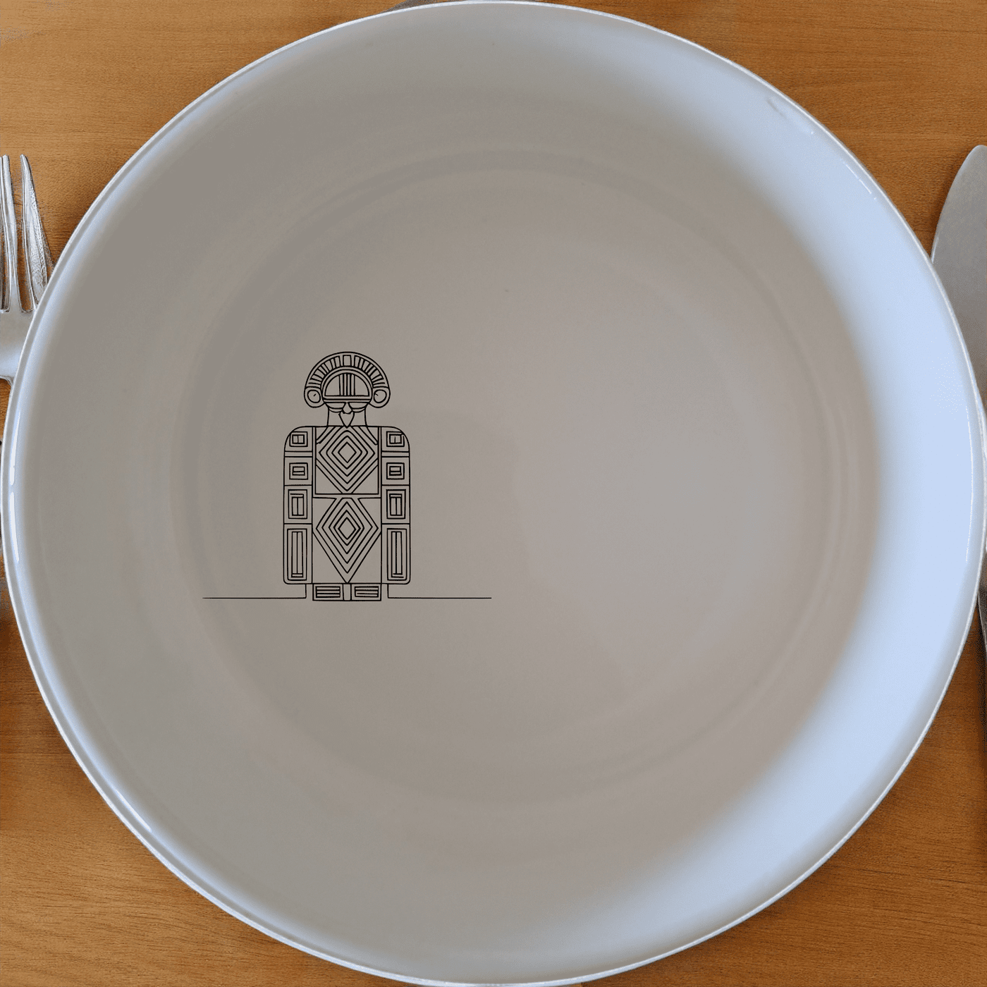 The Ndebele Pattern Design Bowl Set of 4 features traditional African artistry in a modern, stackable ceramic design perfect for everyday use.