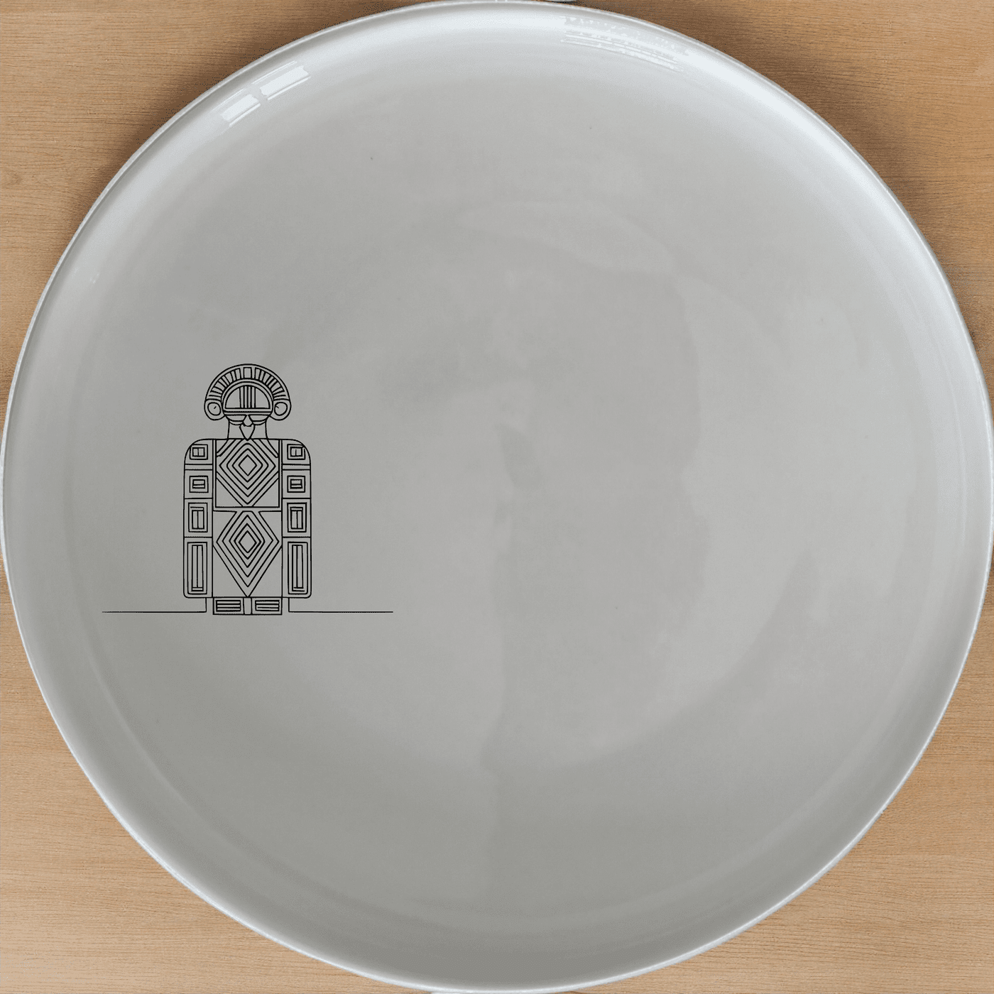 The Ndebele Pattern Design Dinner Plate Set of 4 adds a touch of cultural elegance to your dining table with intricate traditional patterns.