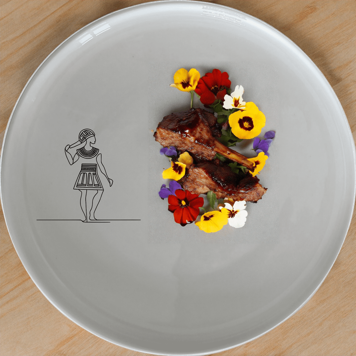 The Ndebele Pattern Design Side Plate Set of 4 brings vibrant, traditional artistry to your dining table, perfect for everyday use or special occasions.