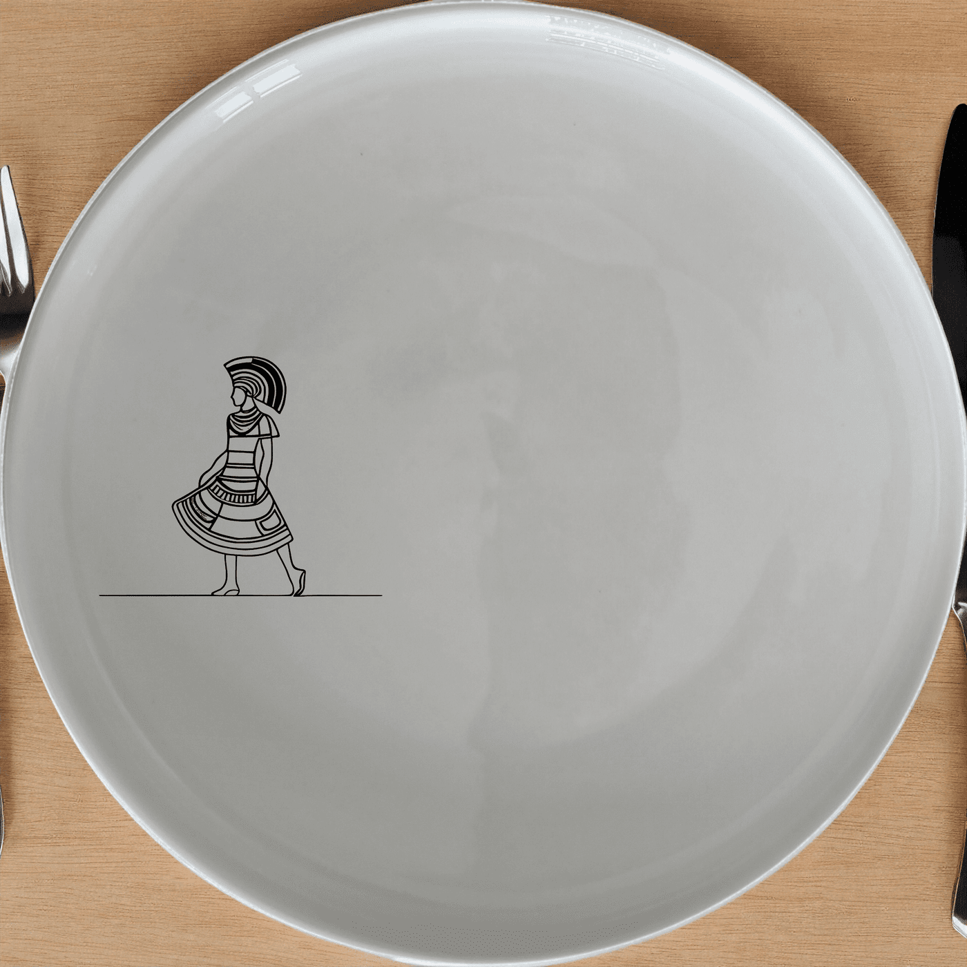 The Ndebele Pattern Design Side Plate Set of 4 brings vibrant cultural artistry to your dining table, featuring traditional Ndebele patterns.