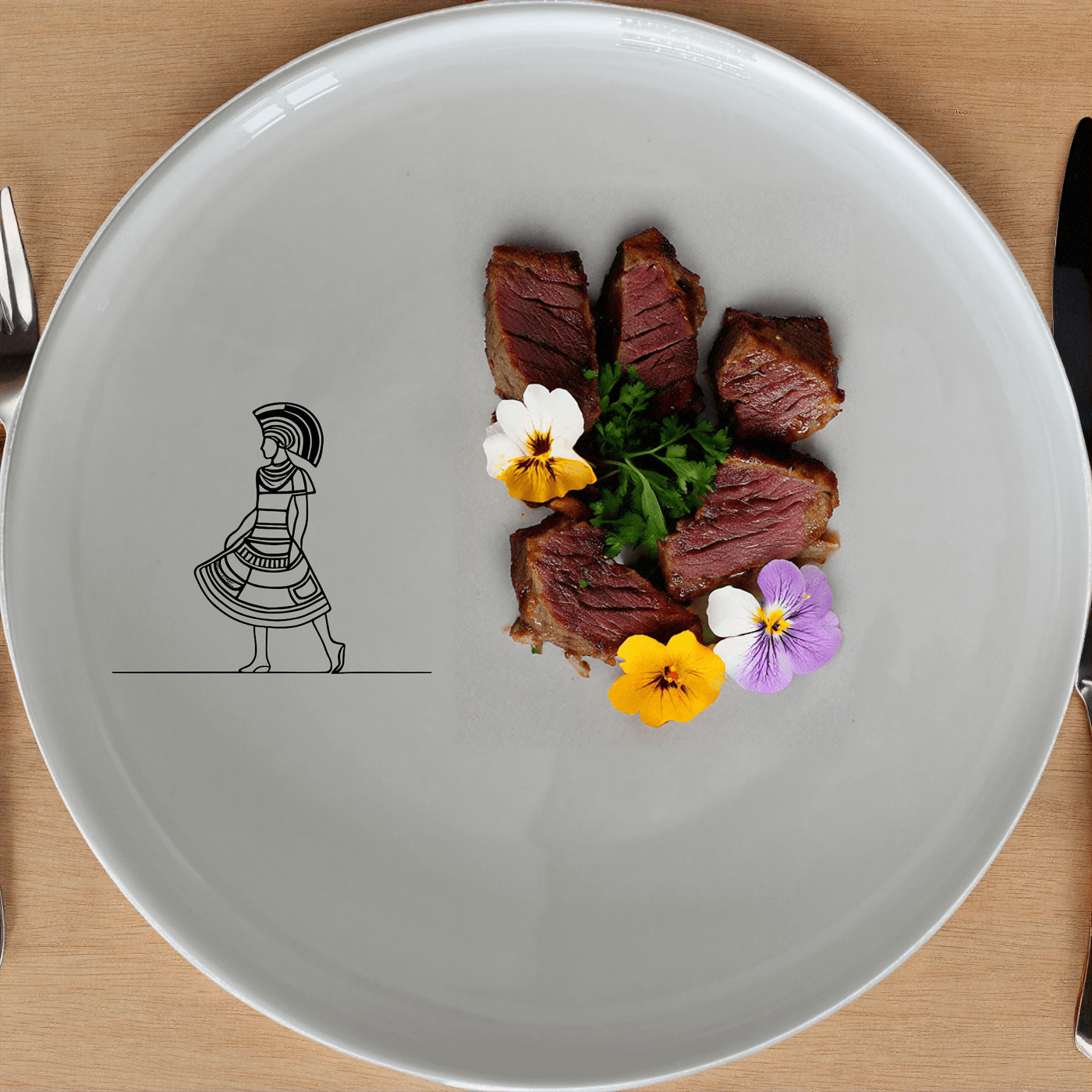 The Ndebele Pattern Design Side Plate Set of 4 brings vibrant cultural artistry to your dining table, featuring traditional Ndebele patterns.