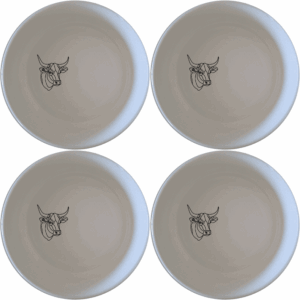 The Nguni Cattle Cow Head Bowl Set of 4 is a unique and stylish addition to any kitchen, featuring a striking Nguni cattle design.
