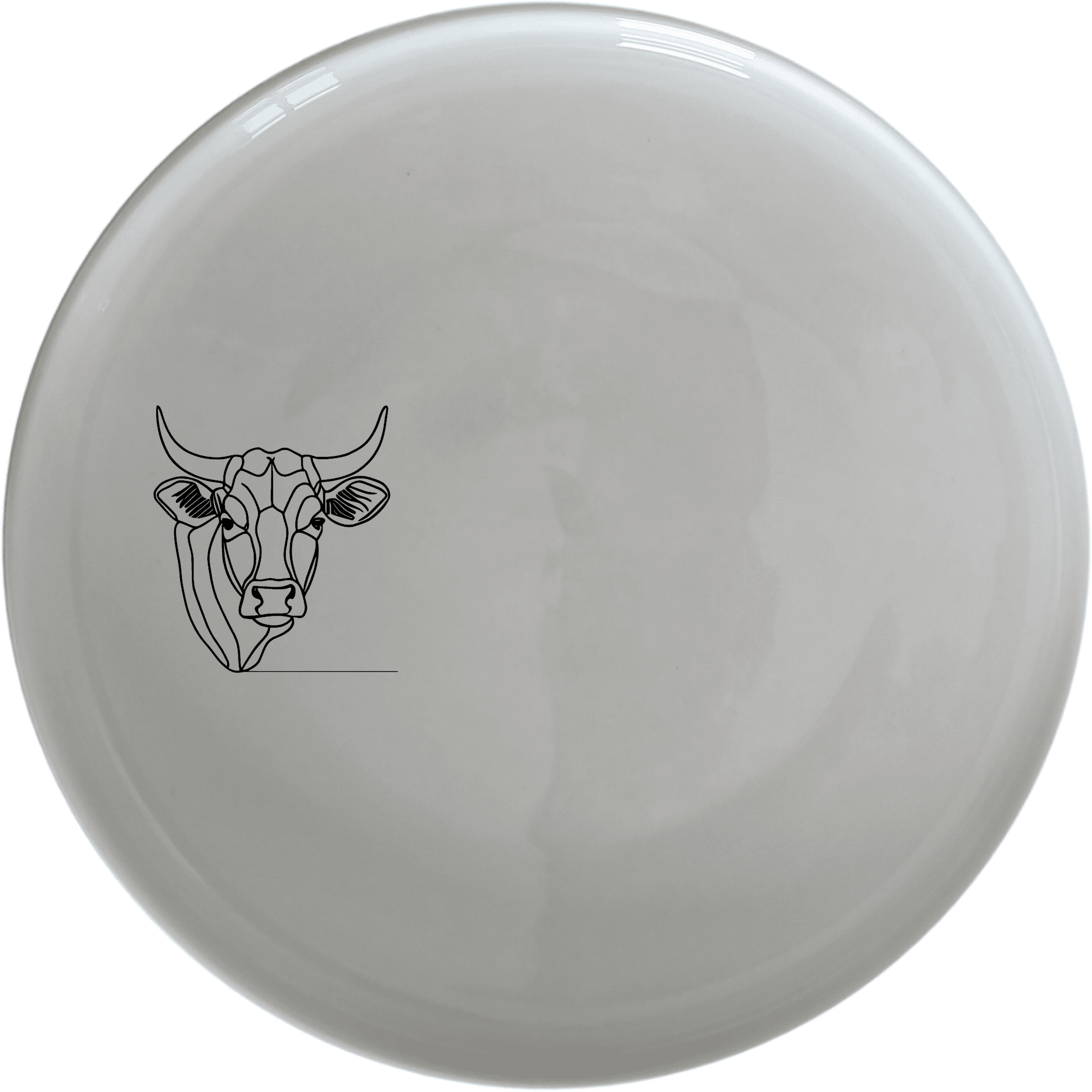 The Nguni Cattle Cow Dinner Plate Set of 4 features a striking silhouette design, perfect for modern dining settings.