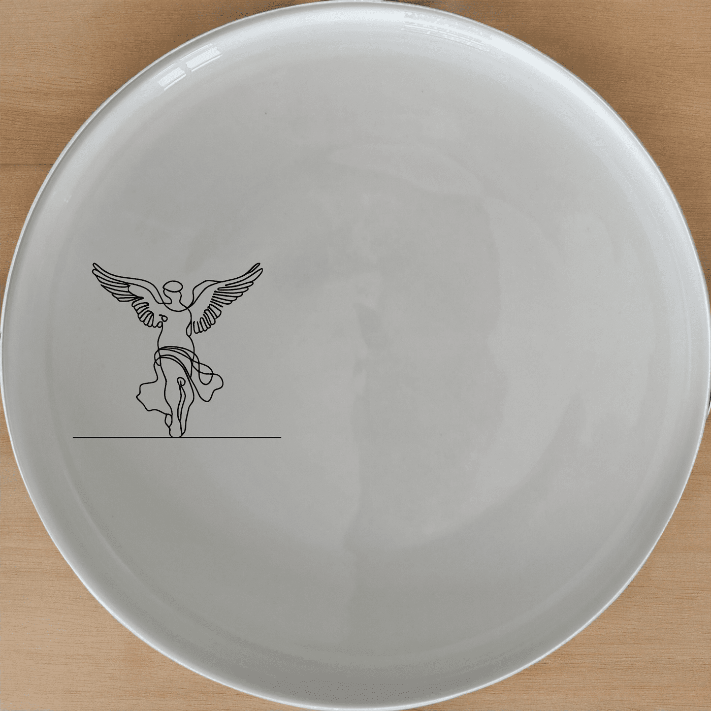 Samothrace Angel Side Plate Set of 4 - Range 1 is a stunning collection of four elegant side plates, each featuring a unique angel design.
