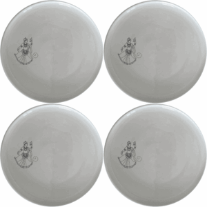 North Indian Cultural Imagery Side Plate Set of 4 adds a touch of traditional artistry to your dining table. These elegant ceramic plates feature intricate cultural designs, perfect for any special occasion or everyday use.