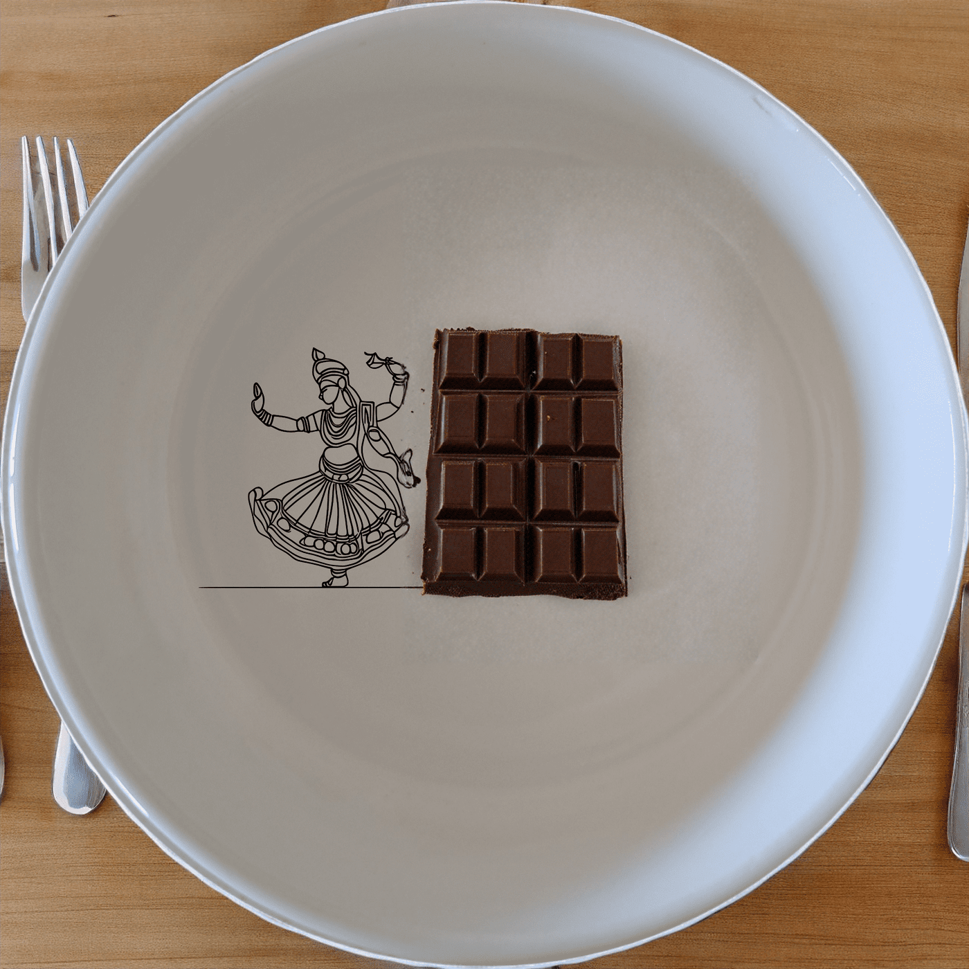 North Indian Cultural Imagery Bowl Set of 4 features traditional dance motifs, perfect for adding cultural flair to your dining experience.