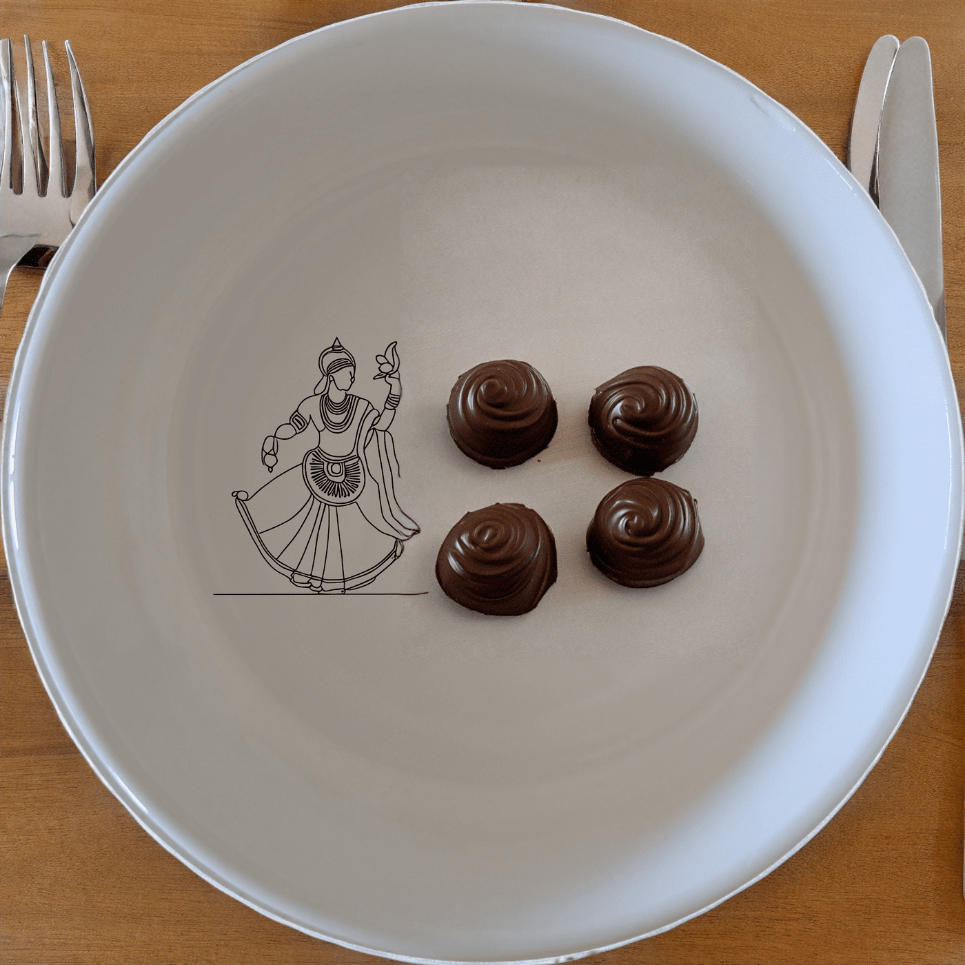 North Indian Cultural Imagery Bowl Set of 4 features intricate cultural designs perfect for everyday use or special occasions.