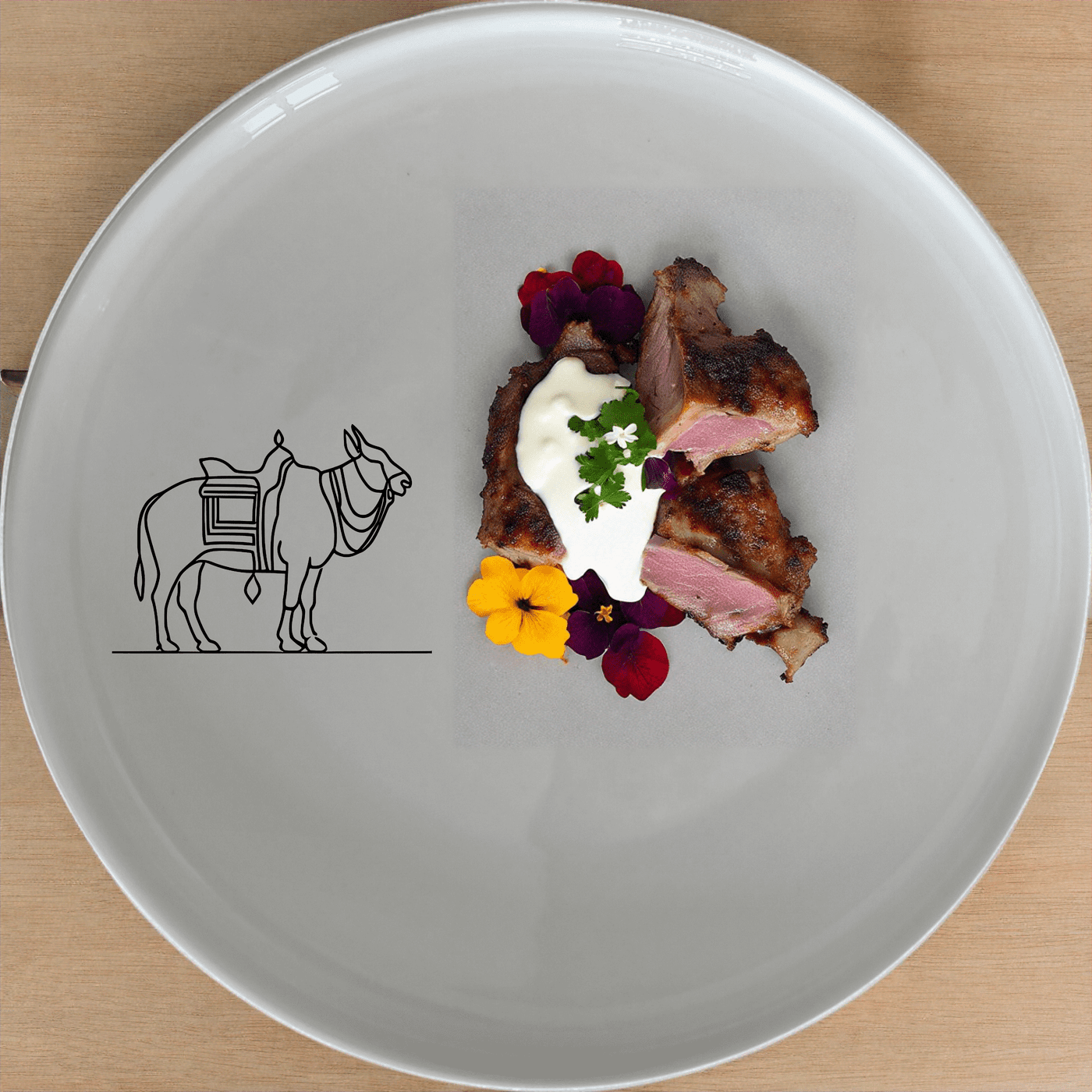 North Indian Cultural Imagery Dinner Plate Set of 4 offers a unique blend of traditional art and modern design, perfect for any dining occasion.