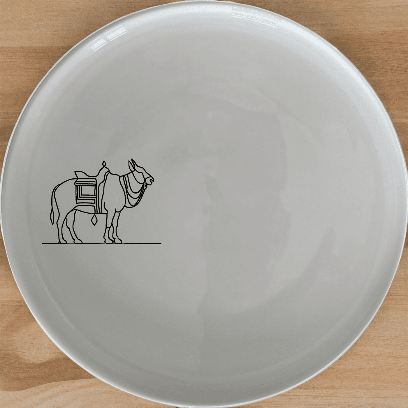 North Indian Cultural Imagery Side Plate Set of 4 brings traditional artistry to your dining table with intricate designs.