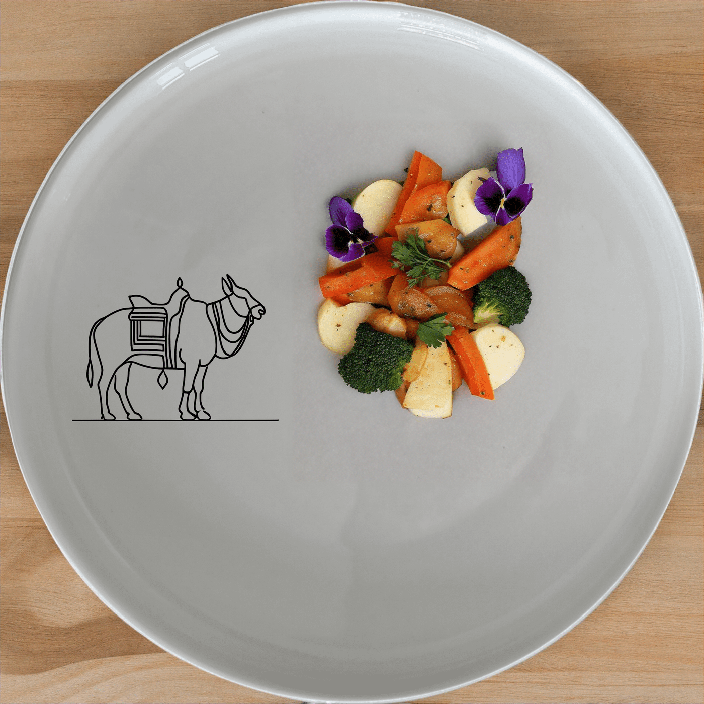 North Indian Cultural Imagery Side Plate Set of 4 brings traditional artistry to your dining table with intricate designs.