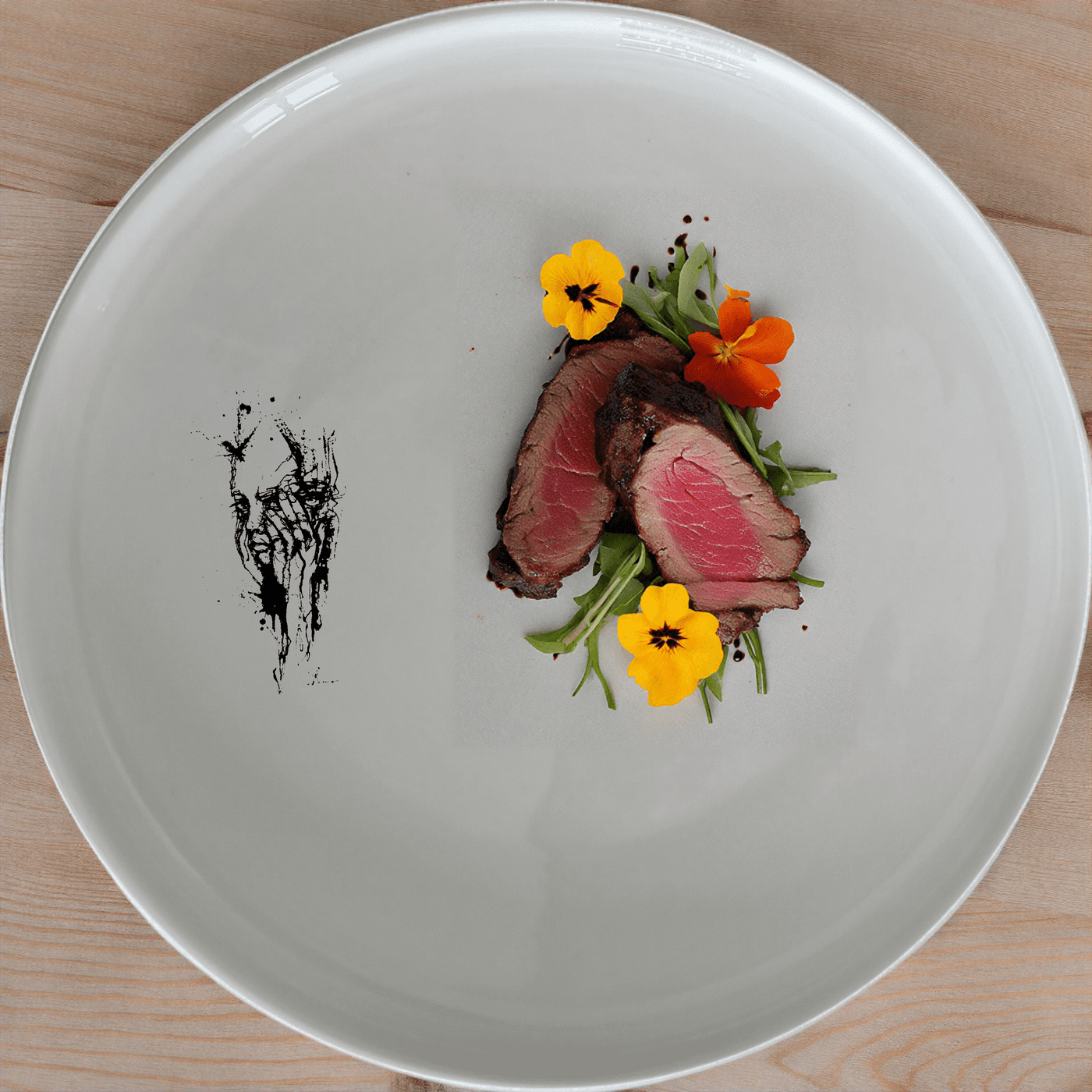 Doriana Abstract Side Plate Set of 4 - Range 1 adds modern flair to your dining table with unique abstract designs.