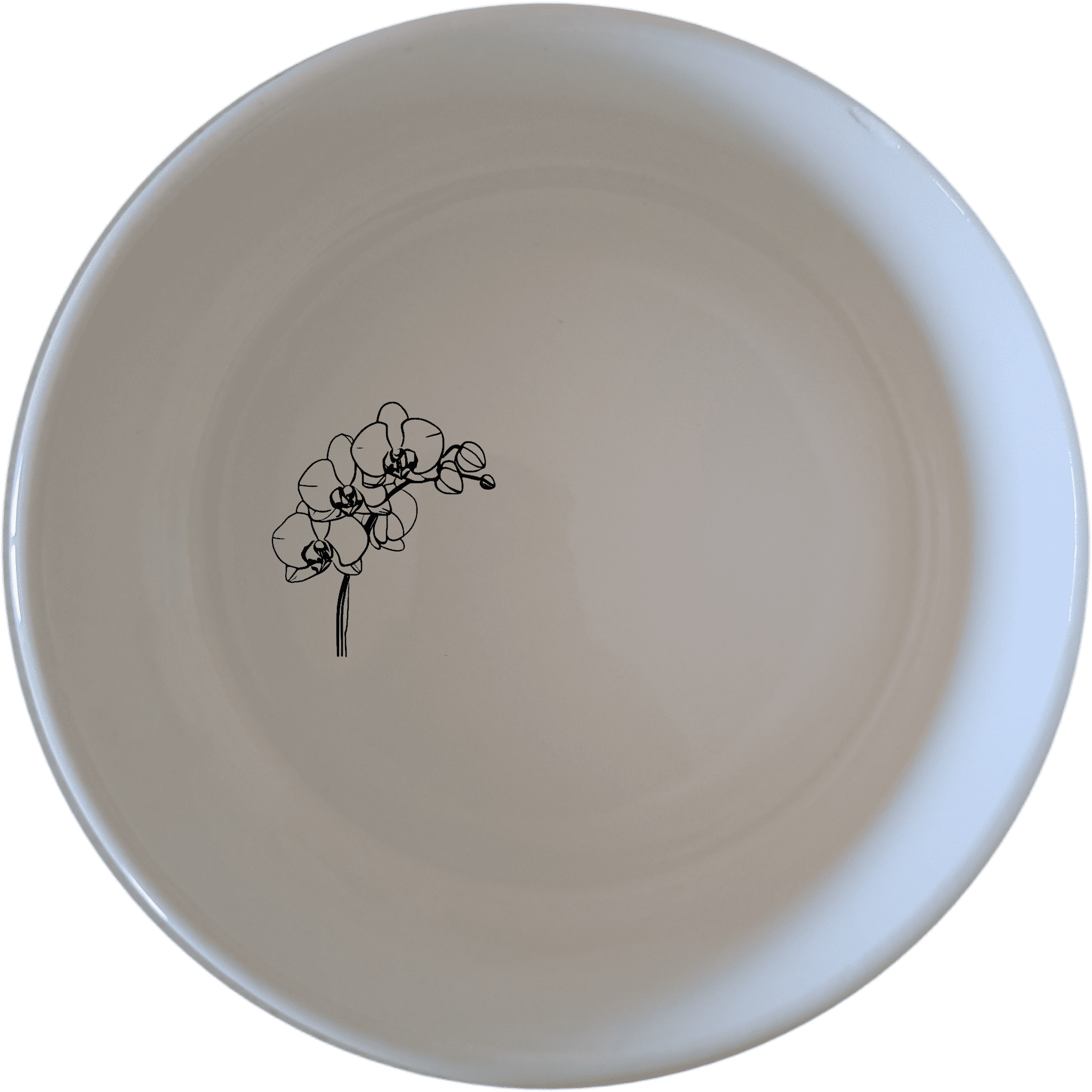 The Orchid Stems Bowl Set of 4 adds a touch of nature to your dining experience with delicate laser-etched designs.