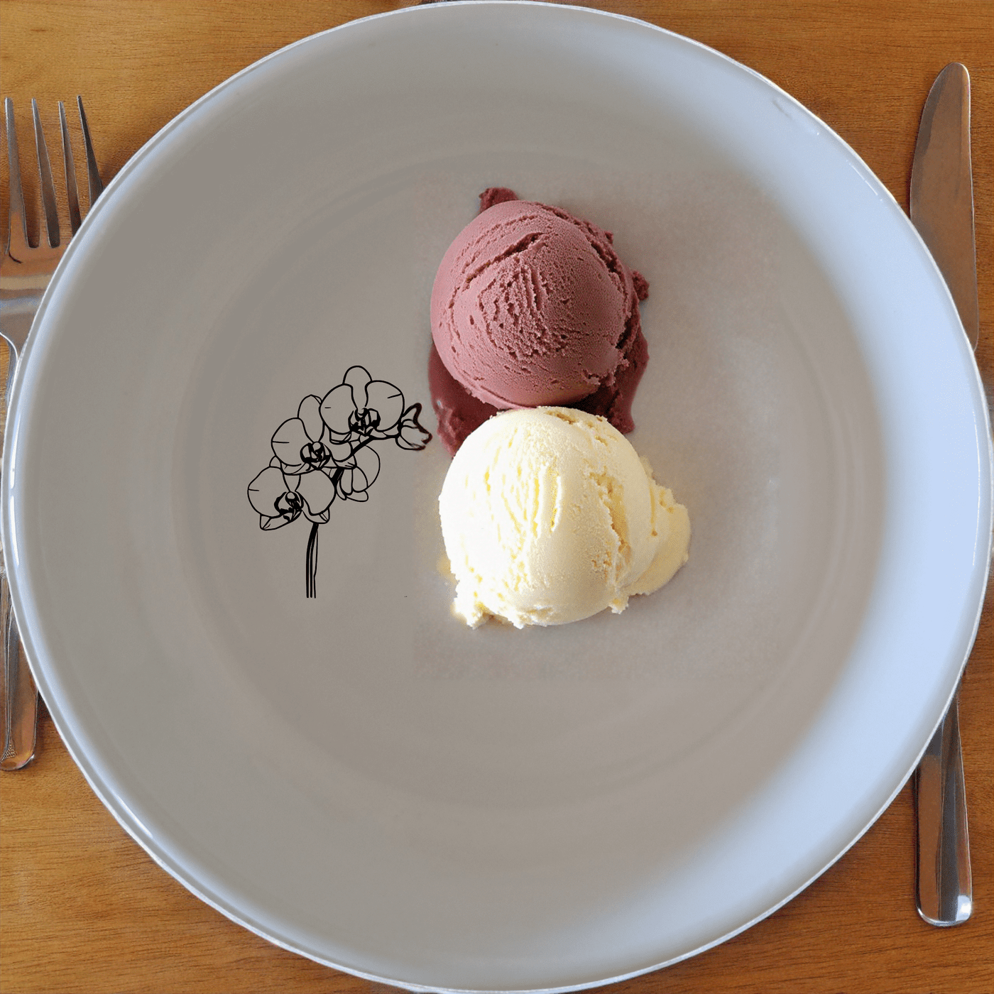 The Orchid Stems Bowl Set of 4 adds a touch of nature to your dining experience with delicate laser-etched designs.