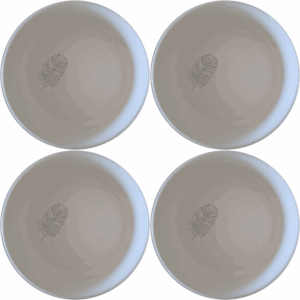 The Ostrich Feather Delicate Bowl Set of 4 adds a touch of sophistication to your dining experience with its intricate design and elegant presentation.