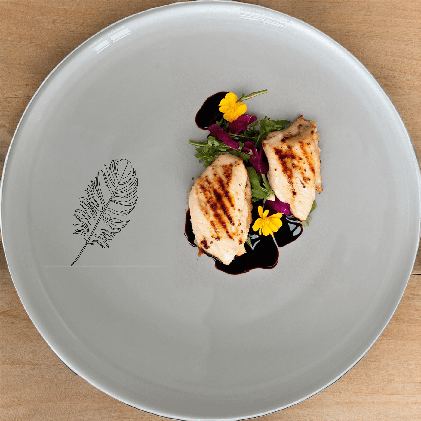 The Ostrich Feather Delicate Side Plate Set of 4 adds a touch of sophistication to your dining table with its intricate design and timeless appeal.