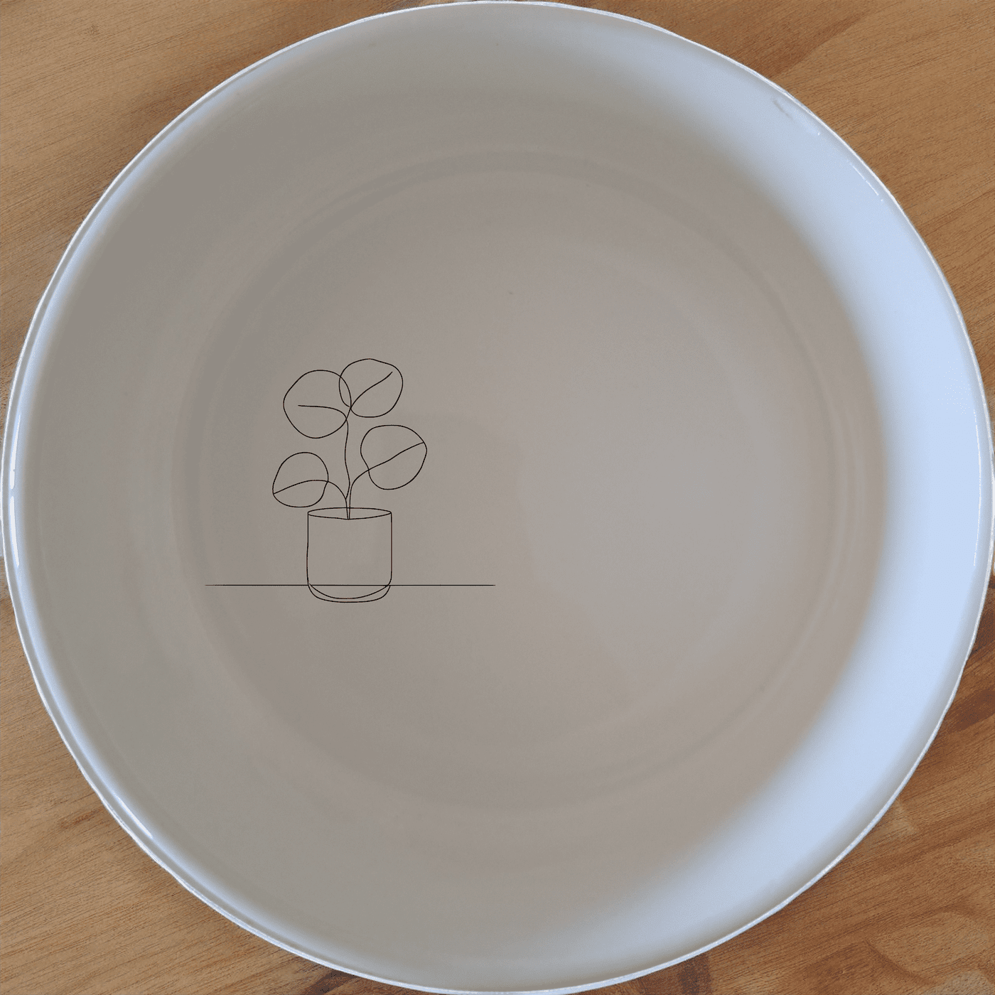 The Pilea Peperomioides Bowl Set of 4 is a stylish and modern addition to any kitchen, perfect for serving snacks or small meals.