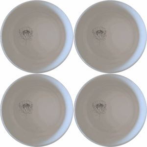 The Pincushion Protea Flower Bowl Set of 4 adds a touch of nature to your dining table with its elegant design.