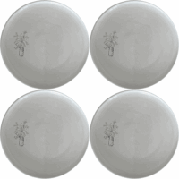 Pot Plant Drawing Dinner Plate Set of 4 - Range 1 adds a touch of nature to your dining table with its elegant design.