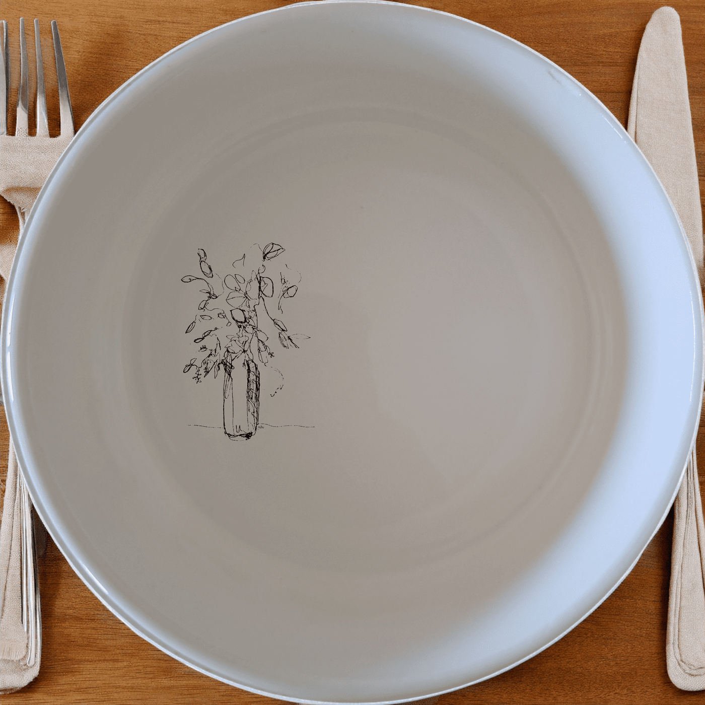 Pot Plant Drawing Bowl Set of 4 - Range 1 is a stylish and modern addition to your kitchen, perfect for any occasion.