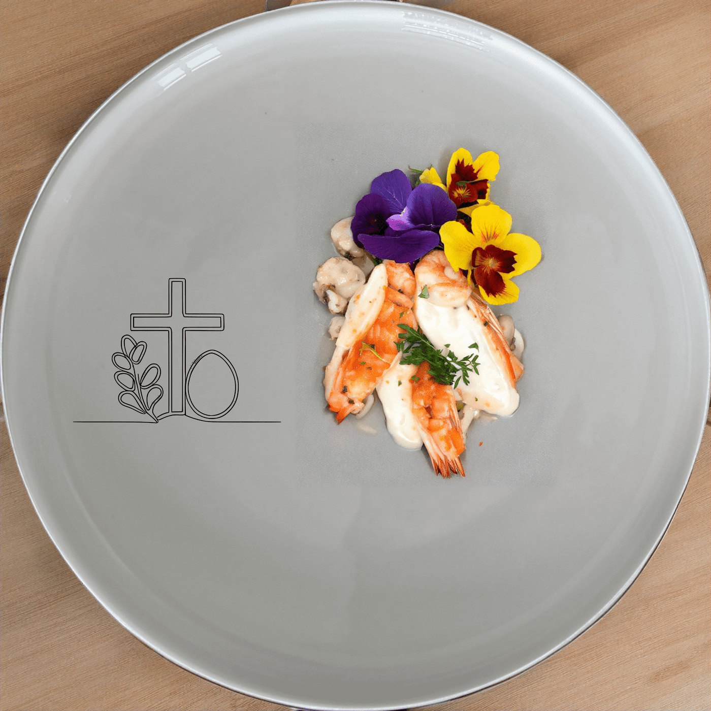 Discover the Christian Easter Dinner Plate Set of 4, perfect for your festive table setting and everyday use.