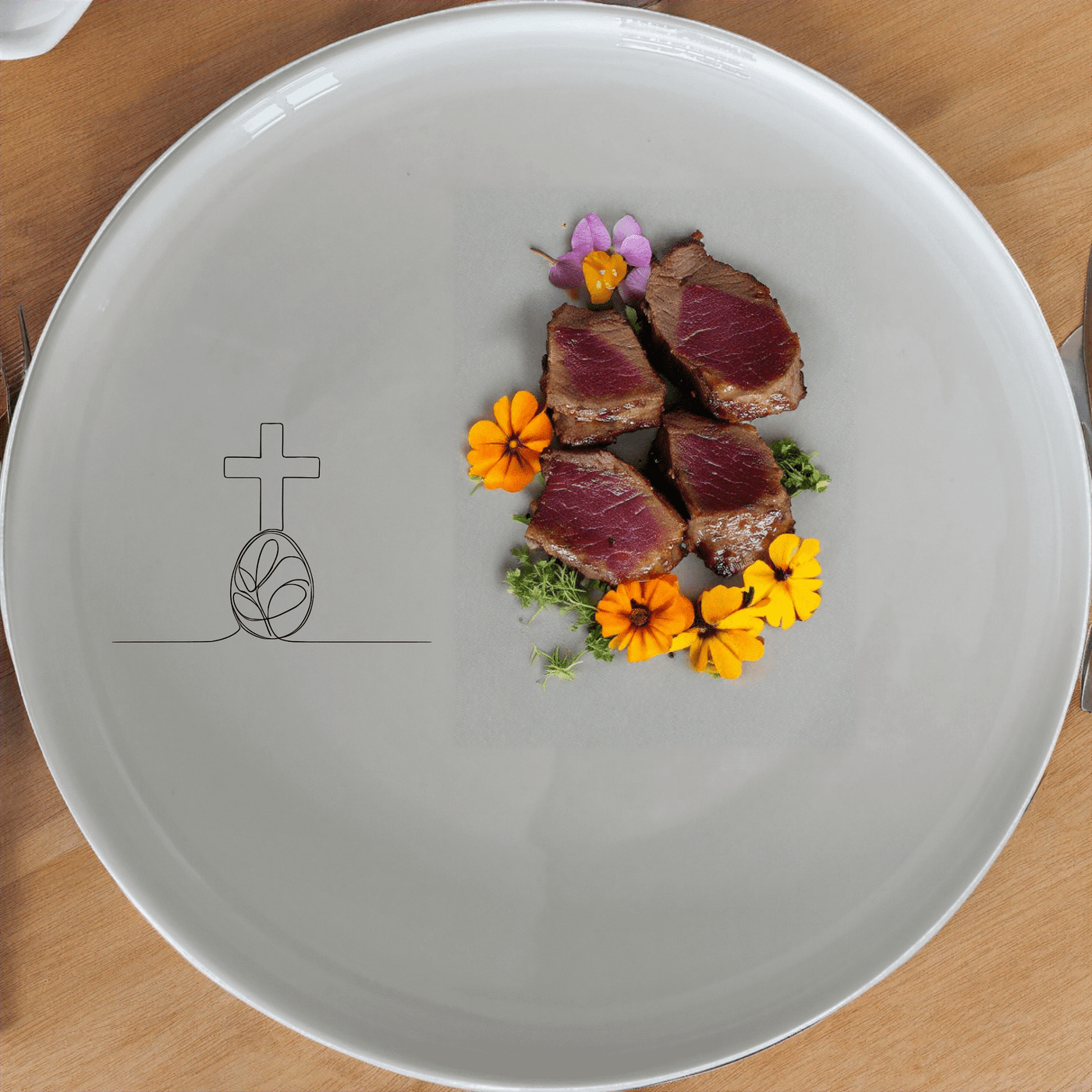 Discover the Christian Easter Side Plate Set of 4, featuring elegant designs perfect for your festive table settings.