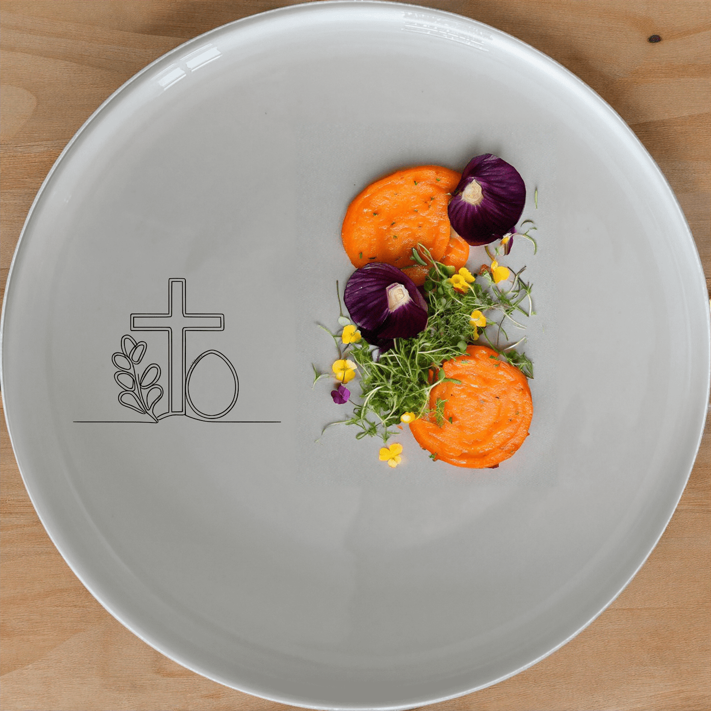 Discover the Christian Easter Side Plate Set of 4, a beautiful and elegant addition to your dining collection.