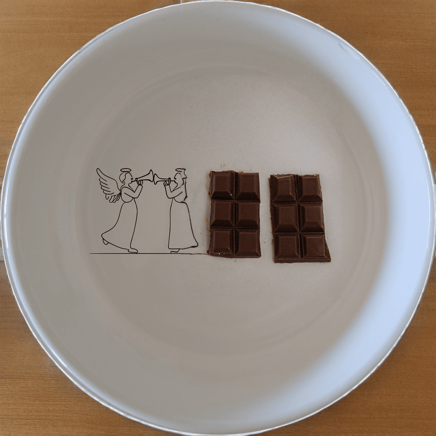 The Silhouette Angel Trumpet Bowl Set of 4 - Range 3 features elegant angel designs, perfect for adding a touch of grace to your dining experience.