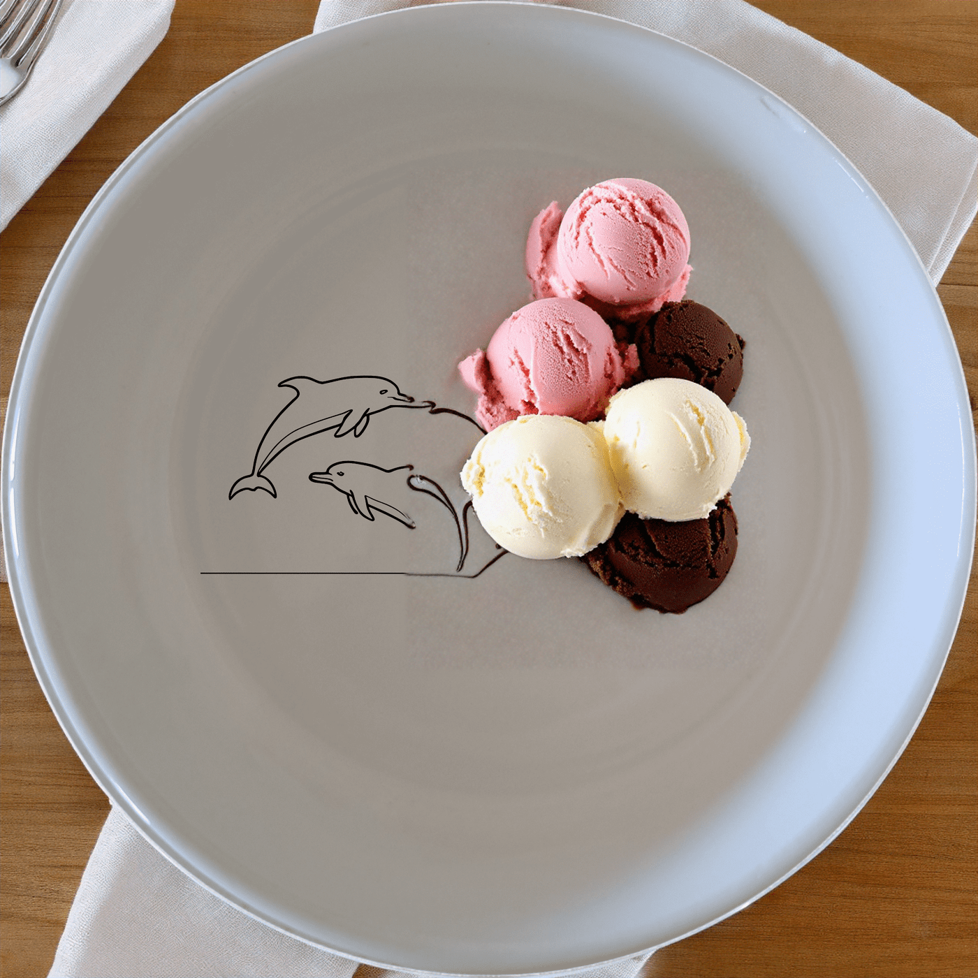 Silhouette Pod Jumping Dolphins Bowl Set of 4 - Range 3 is a charming and elegant addition to any dining table, perfect for everyday use or special occasions.