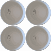 The Sillohette Fat Curvey Ladies Bowl Set of 4 - Range 1 offers a unique and stylish addition to your dining collection. Crafted from premium ceramic, these bowls feature an elegant abstract design that adds a touch of sophistication to any meal.
