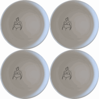 The Silloette Fat Curvey Ladies Bowl Set of 4 - Range 4 is a stylish and modern addition to any kitchen. These ceramic bowls feature a unique design that adds a touch of elegance to your dining experience.