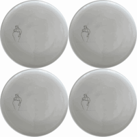 Fat Curve Ladies Dinner Plate Set of 4 - Range 1 is a stunning collection of modern ceramic dinner plates, perfect for everyday use or special occasions.