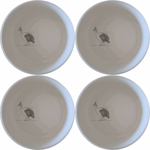 Discover the South African Helmeted Guineafowl Bowl Set of 4, a unique and stylish addition to your tableware collection.