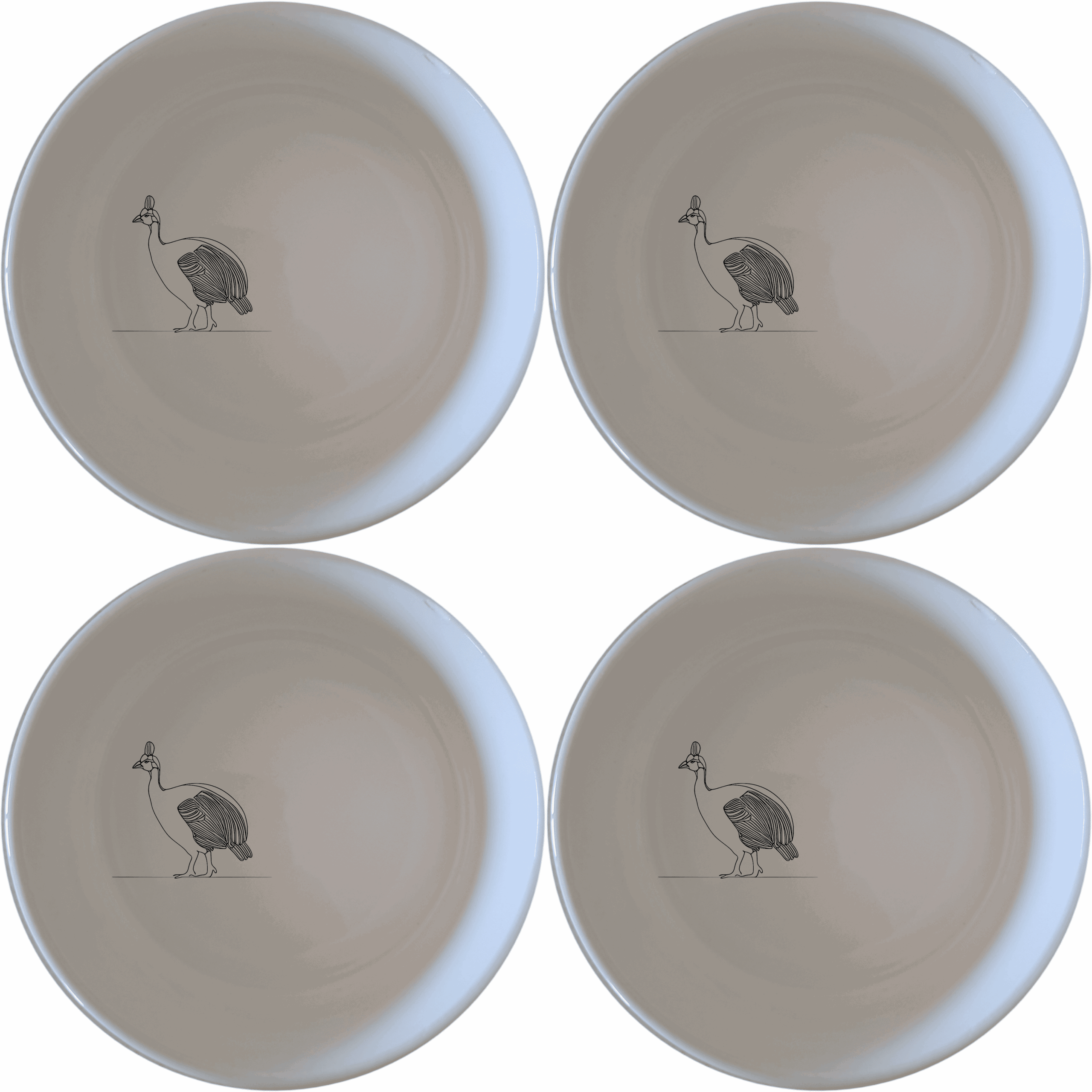 Discover the South African Helmeted Guineafowl Bowl Set of 4, a unique and stylish addition to your tableware collection.