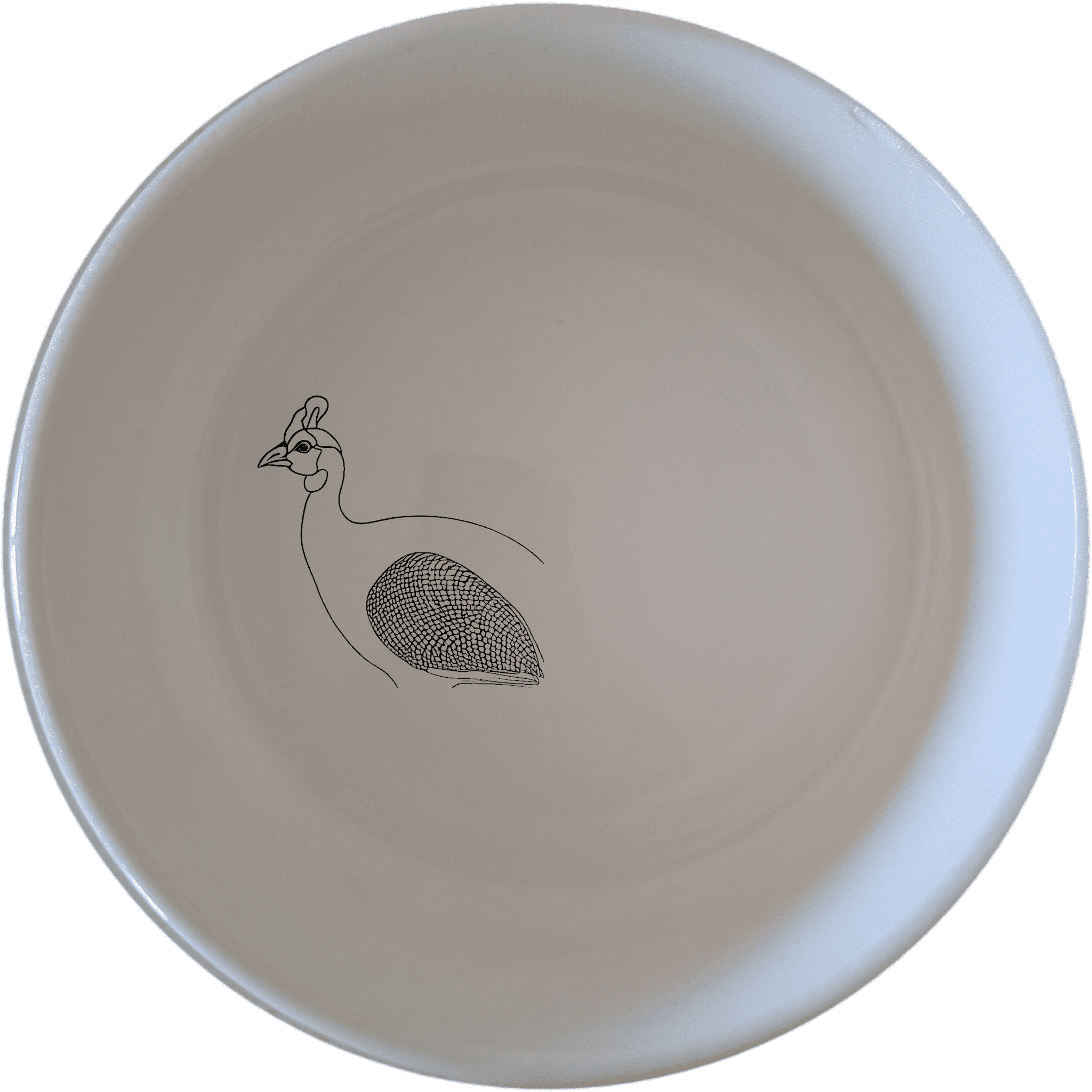 The South African Helmeted Guineafowl Bowl Set of 4 features elegant ceramic bowls with a distinctive bird design, perfect for any dining occasion.